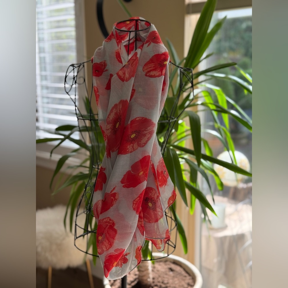 Floral Print Scarf